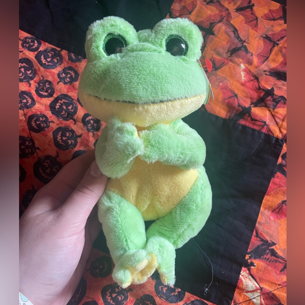 Frog beanie baby